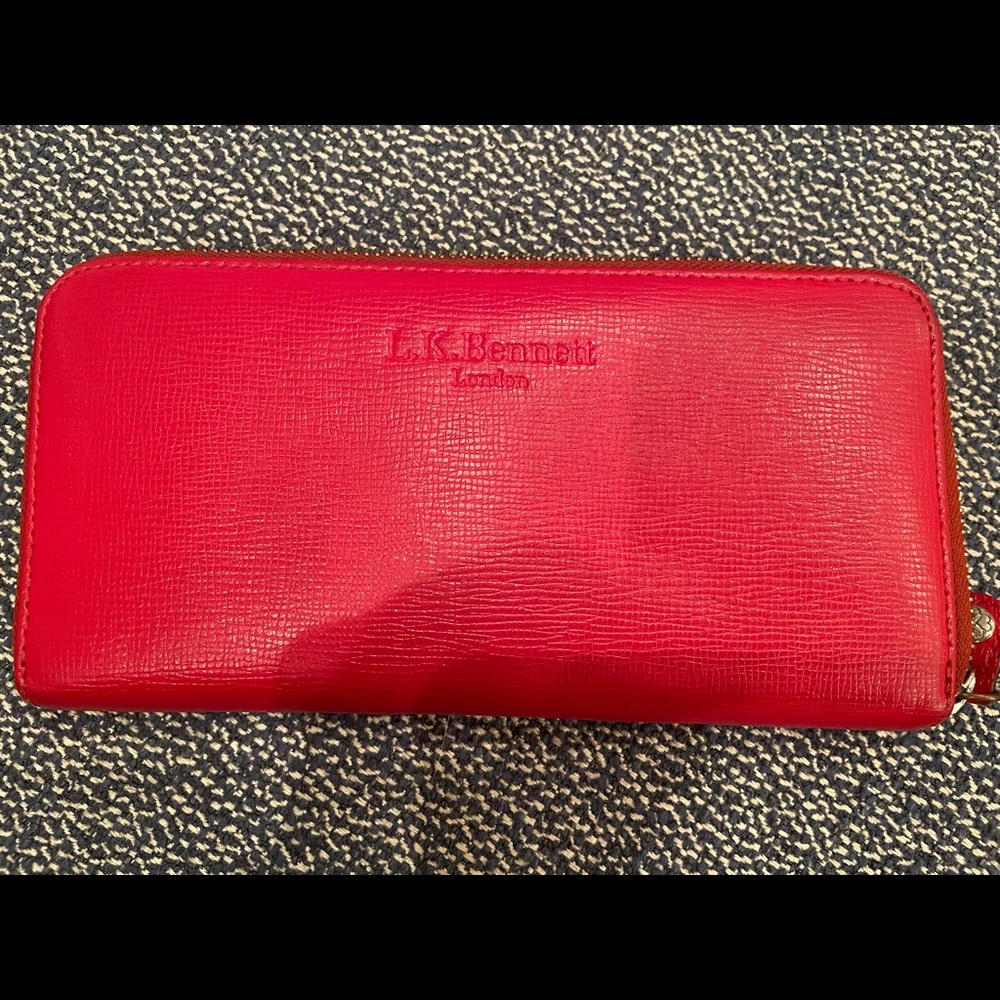 LK Bennett Red Wallet